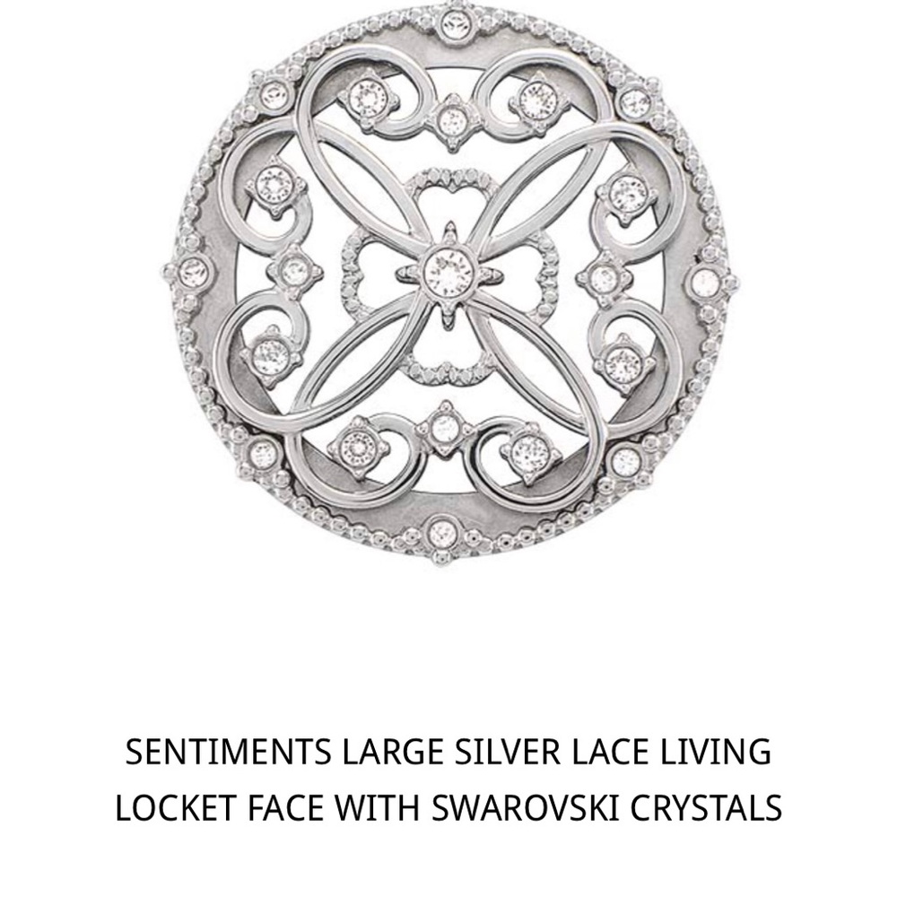 Origami Owl Combo- Twist off Swarovski crystal locket AND long silver chain